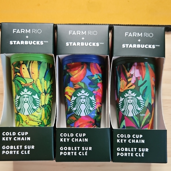 Starbucks Farm Rio Tropical Cold Cup Key Chains - Picture 1 of 2